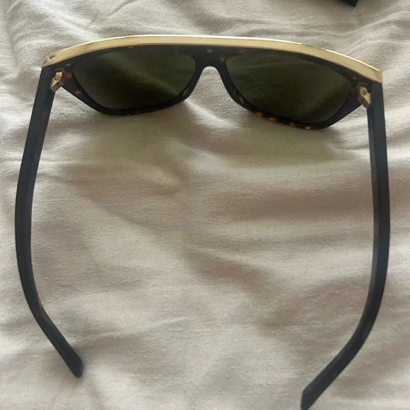 Saint Laurent Brown Sunglasses with Black Accents - Picture 2 of 5